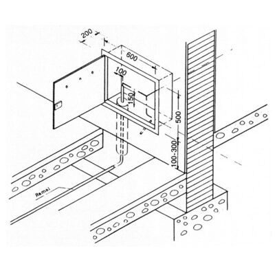 Armario para contador modelo D2 - Arquetas